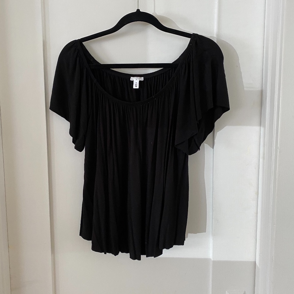 BP Scoop neck, ruffle top
